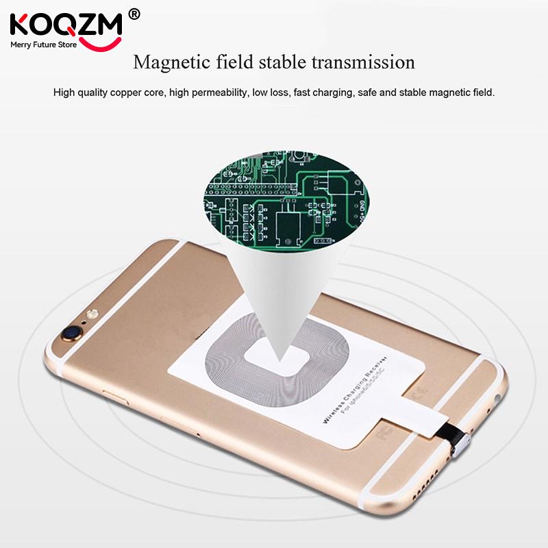 Snelle Qi Draadloze Oplader Ontvanger Voor Iphone 6 7 Plus Universele Opladen Adapter Receiver Pad Coil Voor Micro Usb Type-C Telefoon