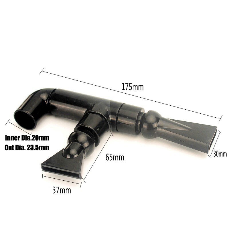 NuoNuoWel 2x Aquarium Outlet Flat Duck Bill Pipe Connector 360 Degree Adjustable Inlet Jet Water Fittings Fish Tank DIY: K