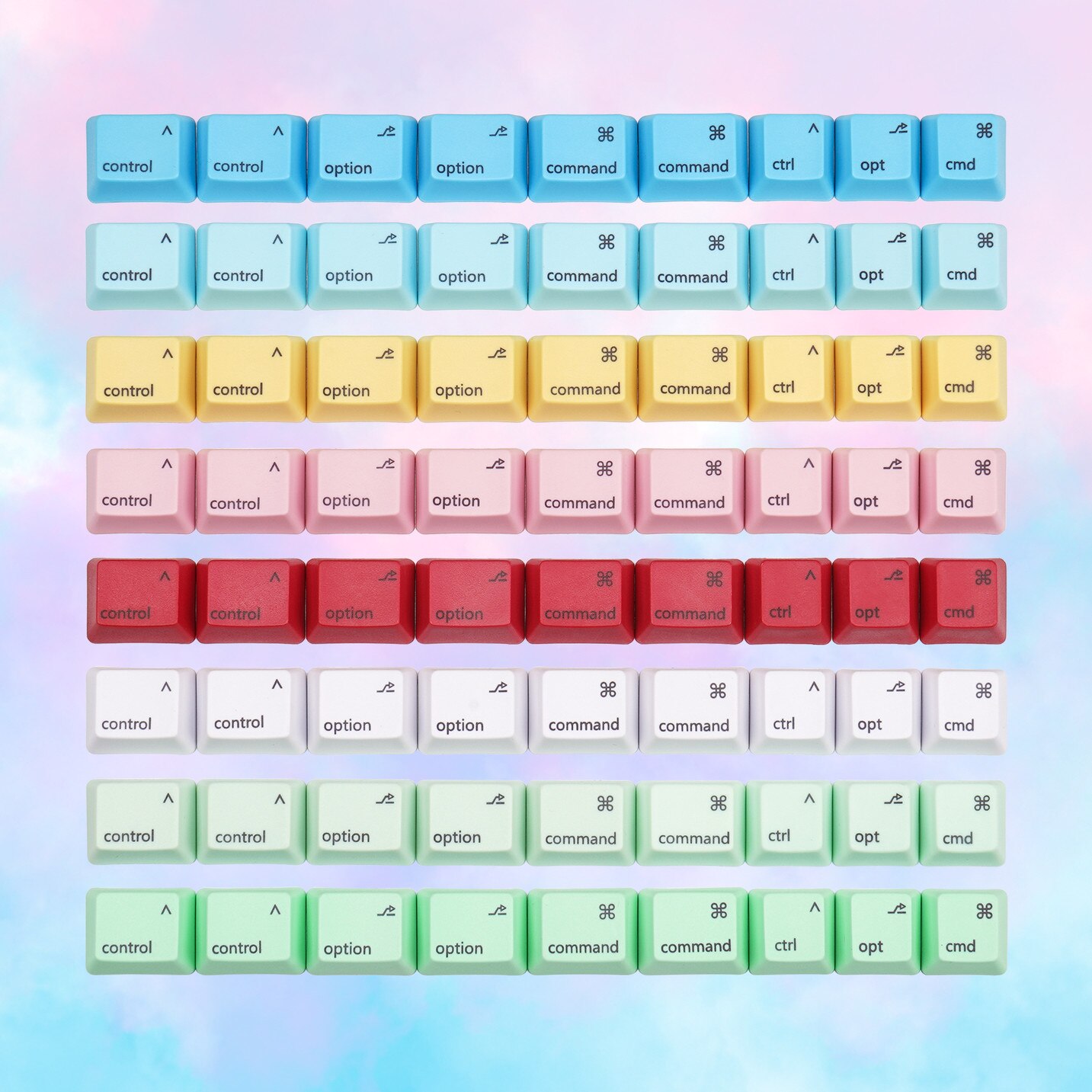 OEM Dye Sublimation Keycaps for Apple Key MAC Key Supplement Command Key Option Key Control Key Supplement /Replacement Keycapss