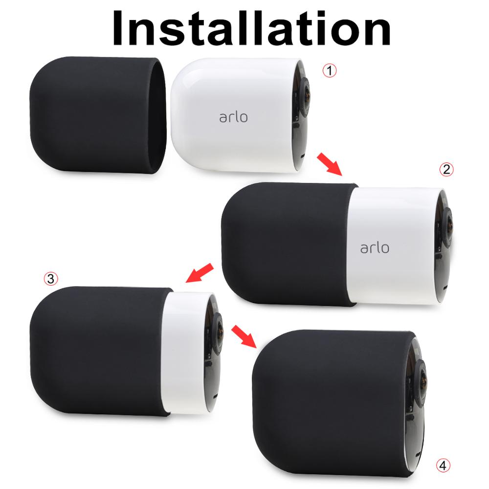 Weiche, wasserdichte silikonhülle für arlo ultra kamerazubehör