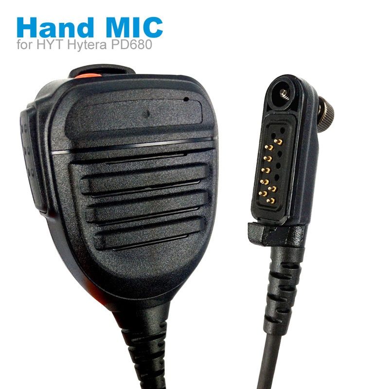 Haut-parleur Mic Microphone pour HYT Hytera PD600 PD602 PD605 PD662 PD665 PD680 PD682 PD685 X1p X1e Talkie Walkie à Deux Voies radio