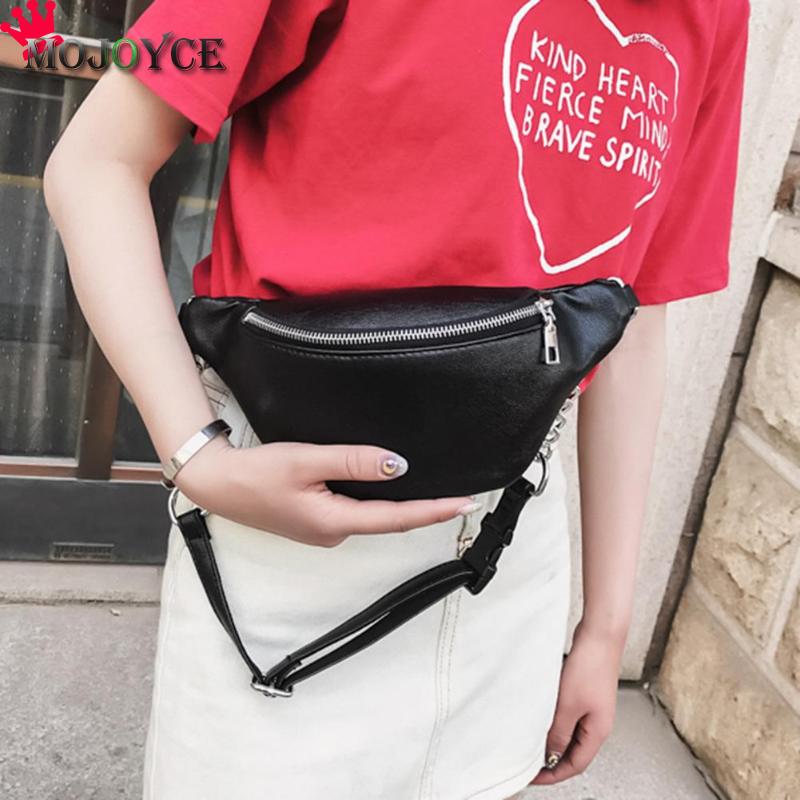 PU Leather Fanny Waist Pack Women Shoulder Chest Belly Belt Handbags Female Crossbody Handbag Fanny Pack Bum Bag Sac Banane