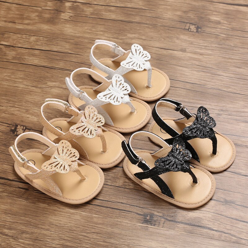 2020 focusnm 0-18m infantil do bebê meninas meninos sandálias bling bling borboleta sandálias sapatos 3 cores moda verão sapatos