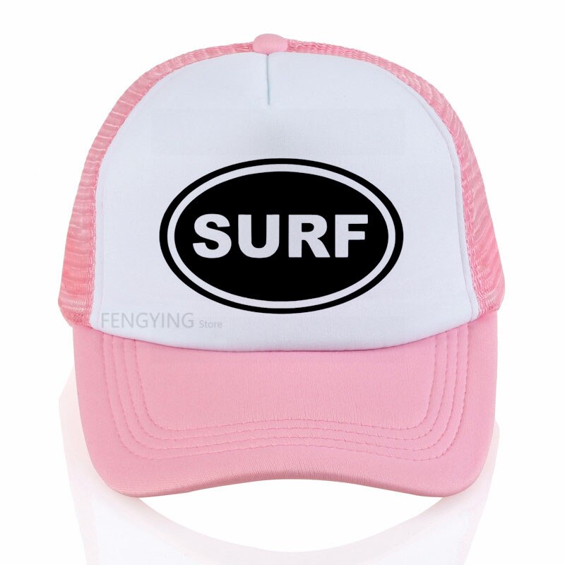 Swimming Surf Cap Hat summer Swim Pool Water Bathing mesh cap Casual Adjustable baseball cap: Pink