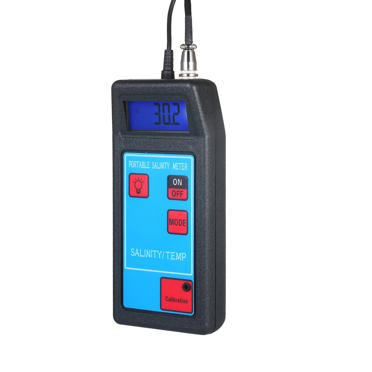 Kkmoon 2 in 1 temperatur saltholdighedsmåler atc salinometer saltmåler salt saltlage meter refraktometer mad salinitetstester