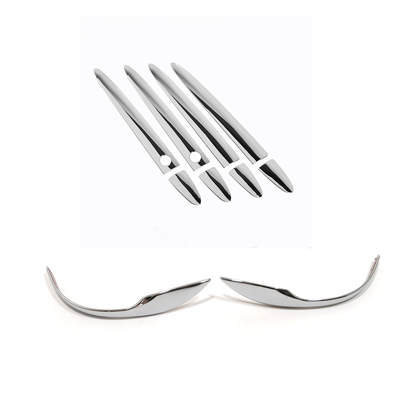 Tira de espejo retrovisor de coche, cubierta de Marco embellecedora, accesorios de estilo de coche, 2 piezas, ABS cromado, para Honda Shuttle , , , ,: Hole handle 2