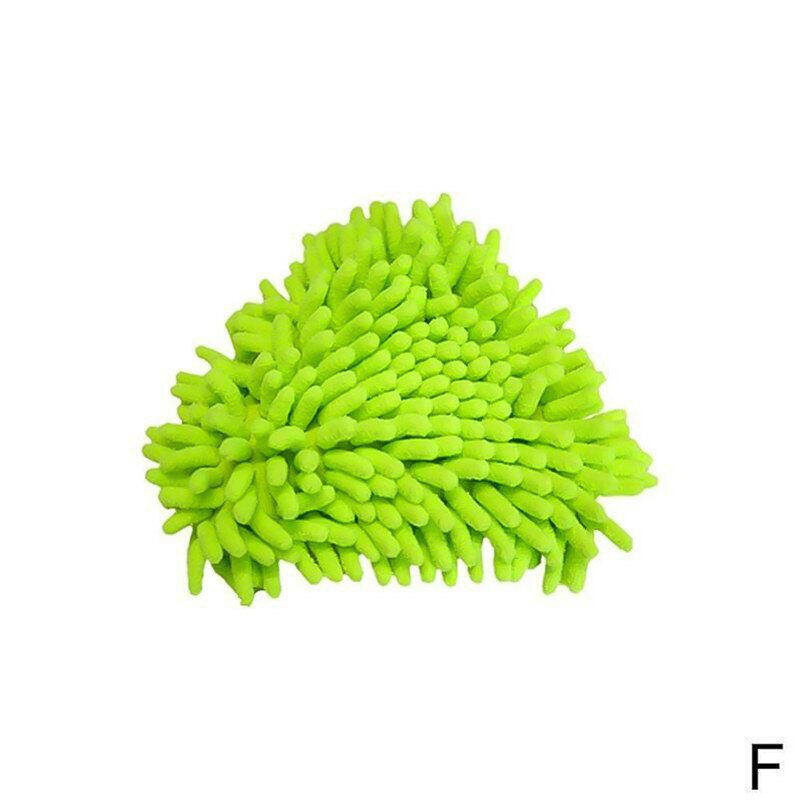 Mini dweil badkamer vloer schoonmaakgereedschap platte luie dweil muur huishoudelijke schoonmaakborstel herbruikbare doek wasbare microvezel stofborstel: Groene schoonmaakdoek