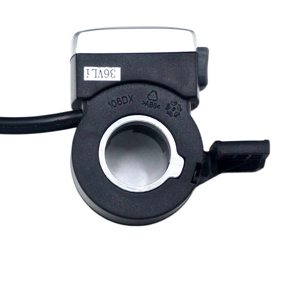 Acelerador de pulgar para bicicleta eléctrica, acelerador de 24V/36V/48V con interruptor de bloqueo de encendido/apagado para e-bike/e-scooter