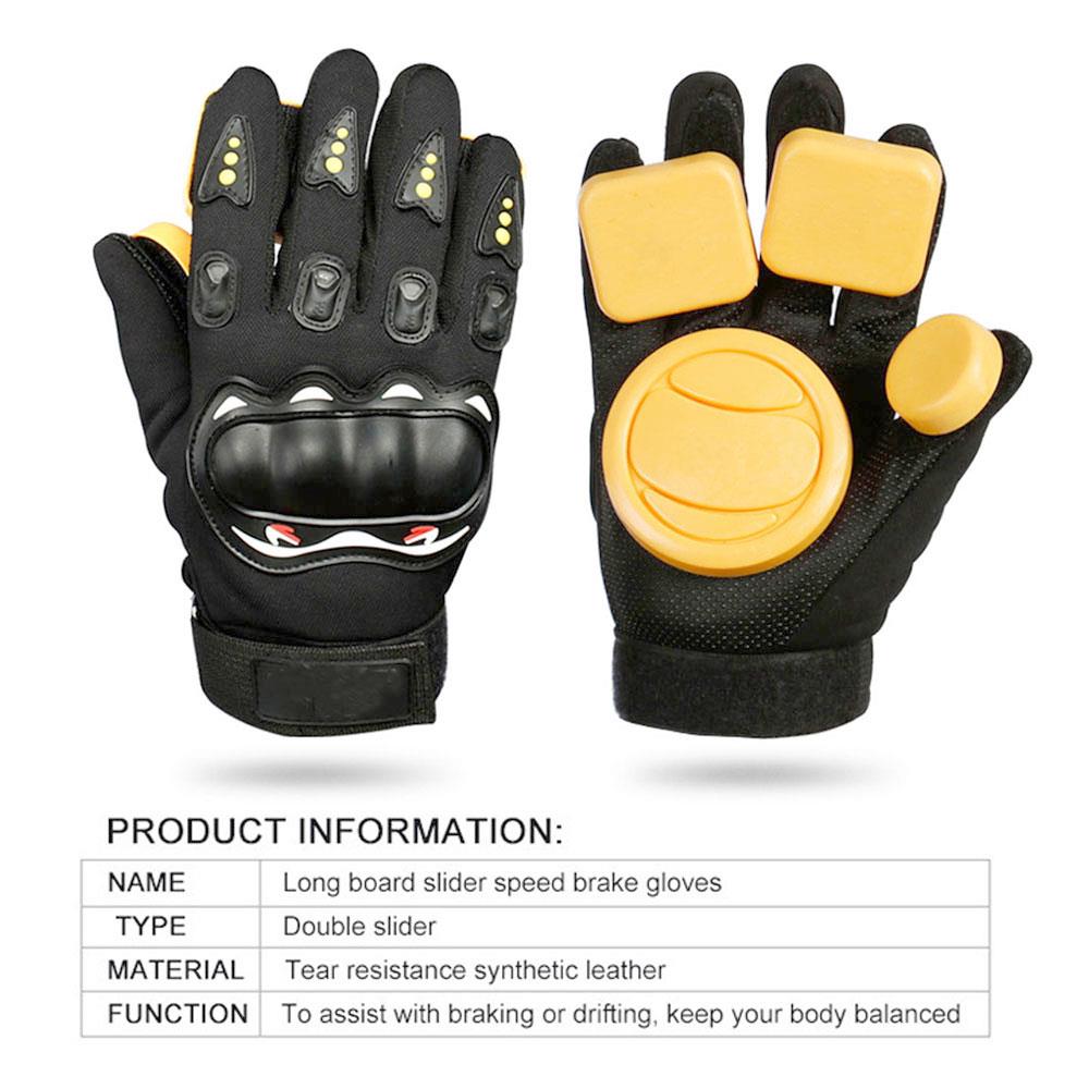 Skateboard Gloves Armguard Protector Thicker Longboard Skateboard Gloves Slider Downhill Freeride Skateboard Brake Gloves Foam