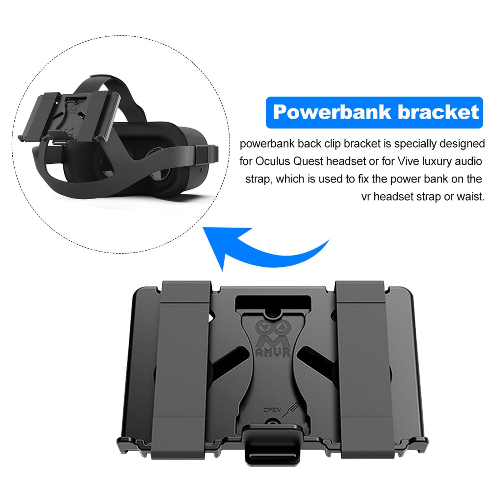 Gaming Band Draagbare Fixing Stand Verstelbare Tailleband Mount Powerbank Beugel Vr Accessoires Back Clip Voor Oc Ulus Quest