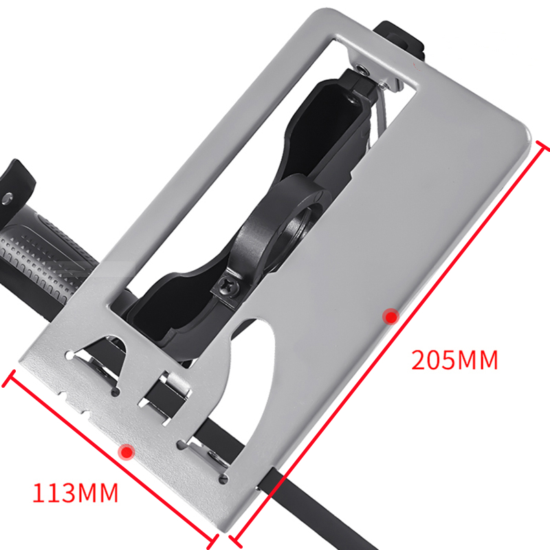 45° Adjustable Cutting Depth Positioning Bracket Angle Grinder Retrofit Cutting Machine Slotting Base For100-125MM Angle Grinder