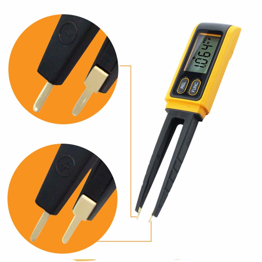 Multimeter Widerstand Kapazität Diode Prüfung auf Oberfläche Montiert Gerät SMD Pinzette Digital Widerstand Tester Stift