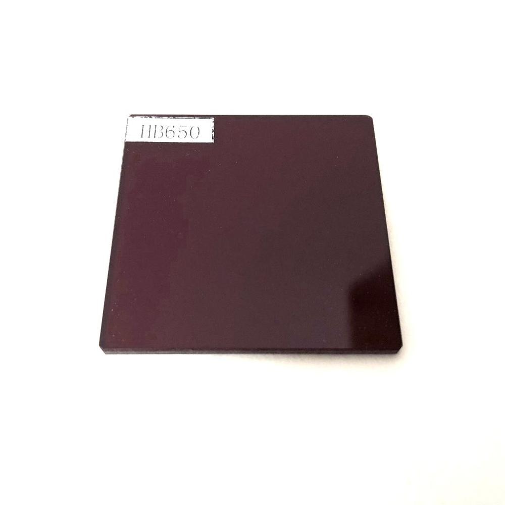 20x40mm RG665 red glass filter optical bandpass filter