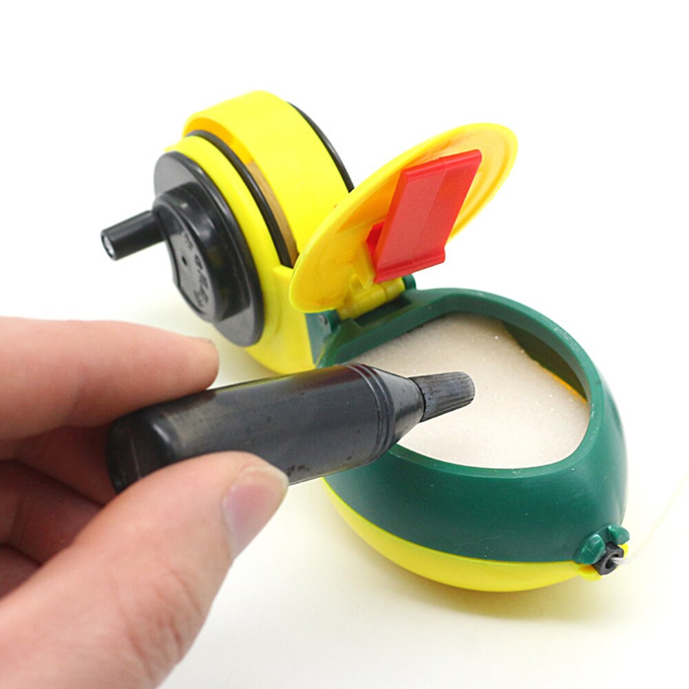 Herramienta de construcción línea de tiza herramienta de construcción de carpintería Manual tinta marcador fuente conducto tiza línea con 8M Alambre de Nylon