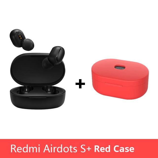 Original Xiaomi Redmi Airdots 2 TWS Wireless Earphone Earbuds Voice Control Bluetooth 5.0 Noise Reduction Tap AI Control: Airdots S n Red