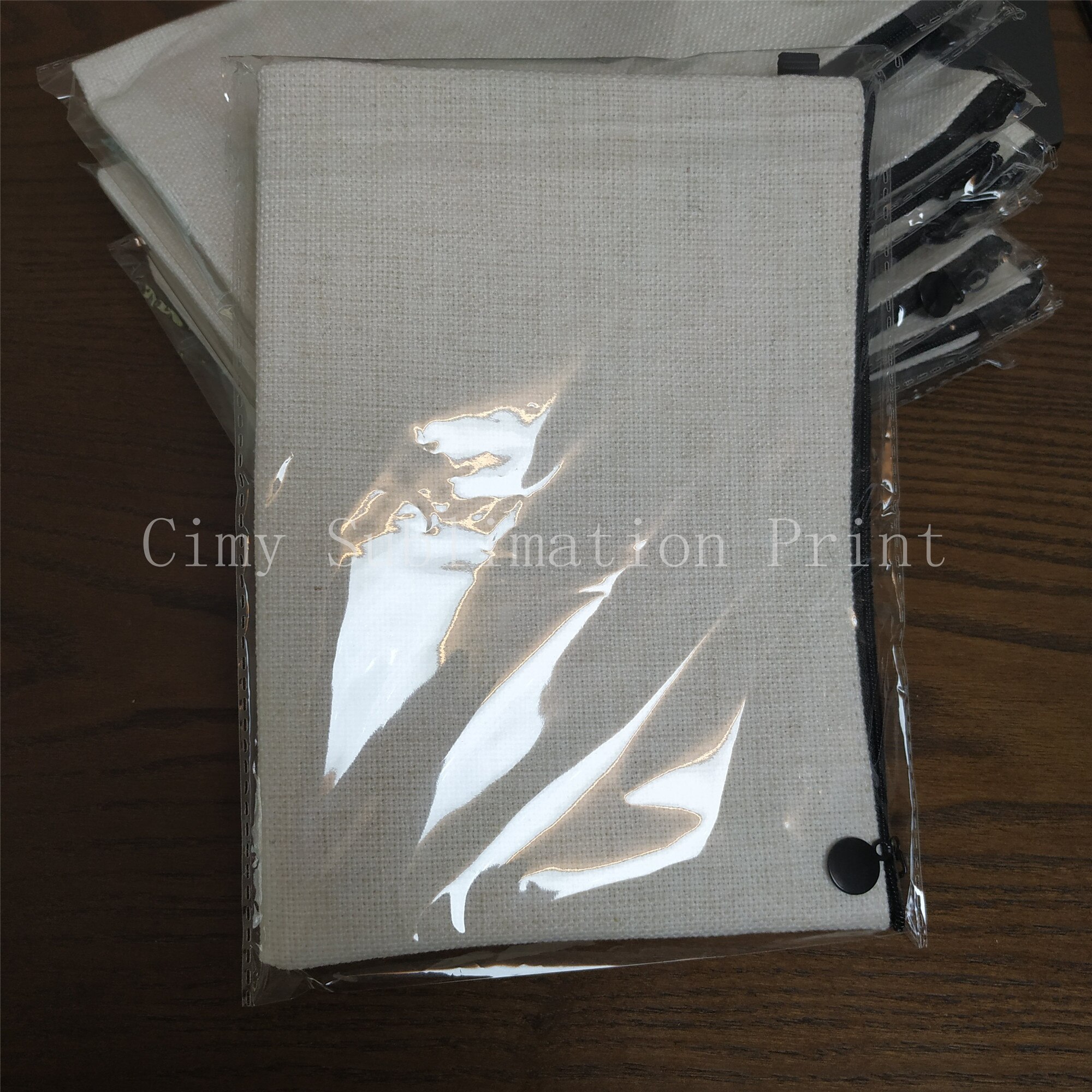 12pcs/lot Blank Sublimation linen Makeup Bag For Sublimation INK Print DIY Heat Press Transfe