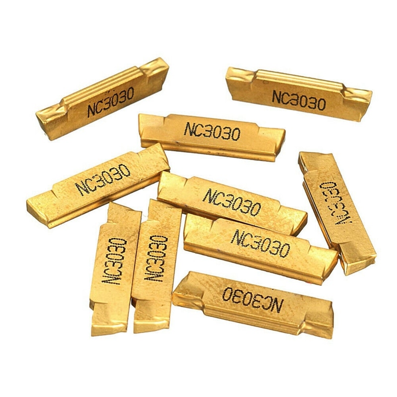 MGEHR1616-2 External Grooving Turning Lathe Bar Tool Holder with 10PCS MGMN200-G Inserts Set