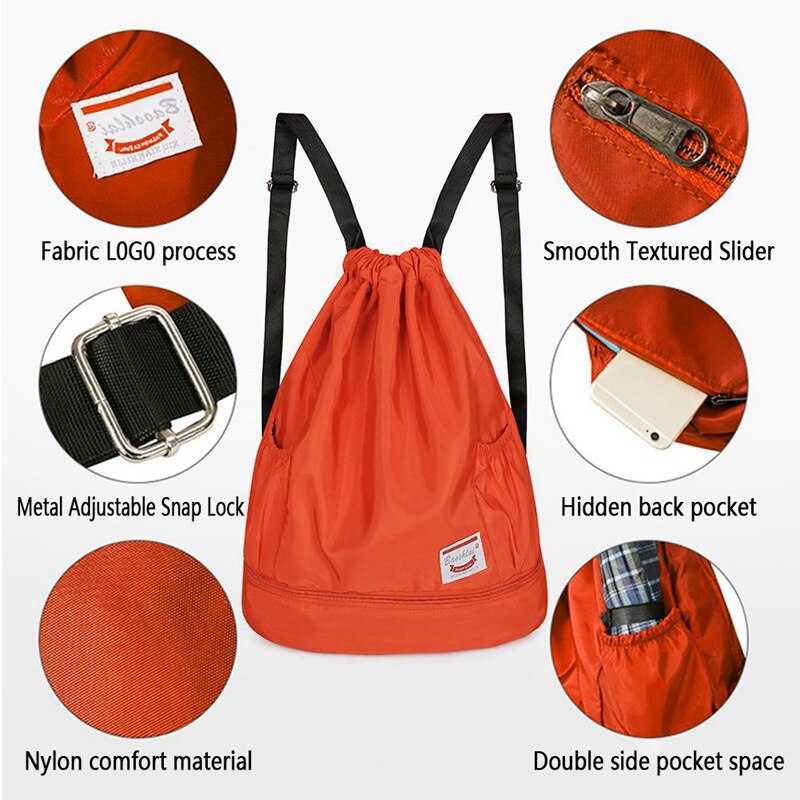 Waterdichte sporttas sporttas softback sportrugzakken dames heren sporttassen sportaccessoires tas voor sportschool fitness hardlopen