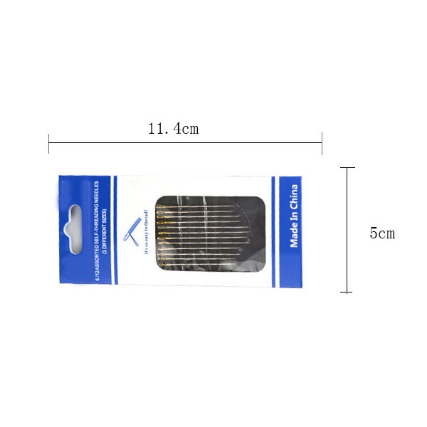 Self-threading Needles Set Side Opening Hand Sewing Home Household Tools FAS6