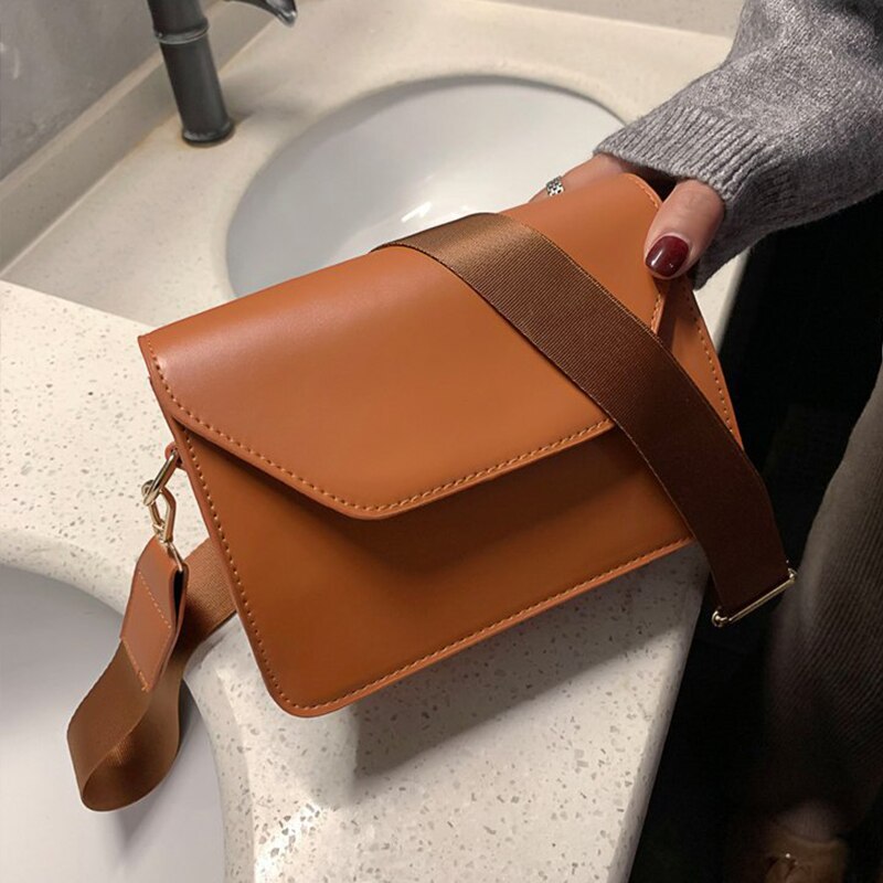 Mode Flap Crossbody Tassen Voor Vrouwen Pu Lederen Kleine Vierkante Tas Koppelingen Casual Schouder Tas Kleine Handtassen