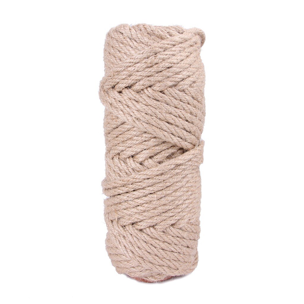 Columna de Gato de 4mm para rascar gatos, cuerda de Sisal para rascar, cuerda retorcida de Sisal de repuesto, juguete para rascar árboles