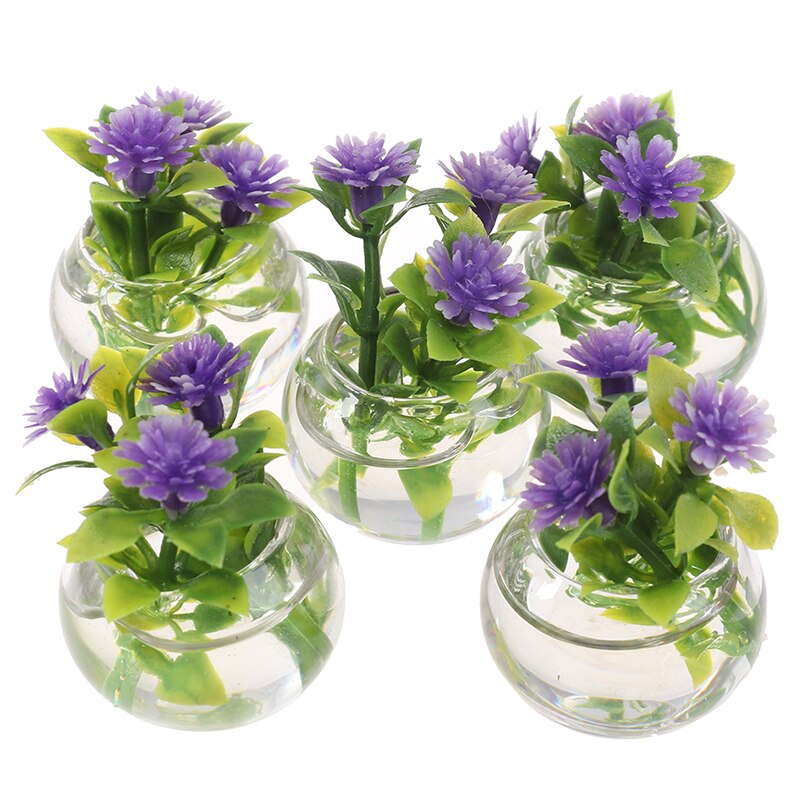 1:12 Miniatura casa delle bambole di Simulazione Piante in Vaso Verde mini Albero in Vaso per Il Verde Pianta in Vaso di Mobili Casa di Bambola Complementi Arredo Casa