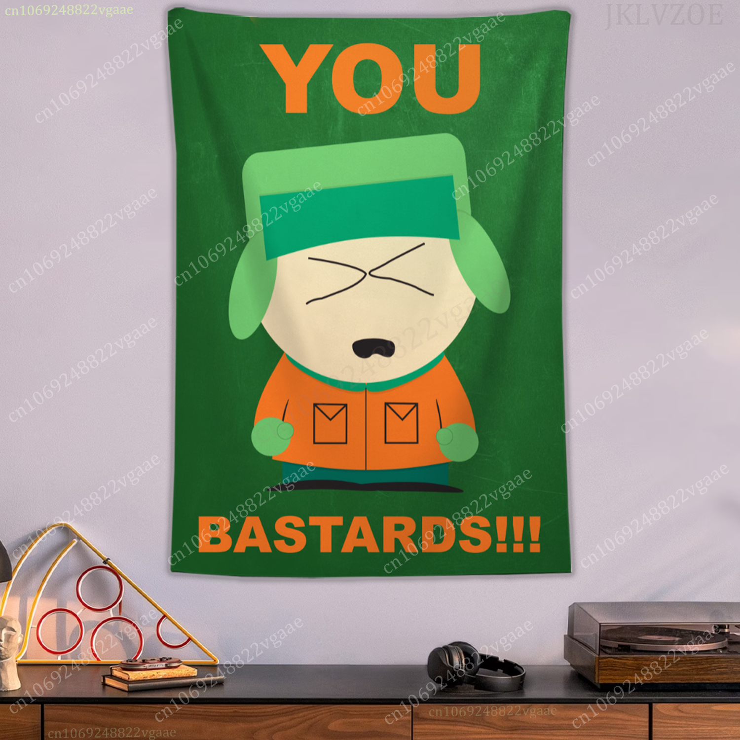 South Park Tapestry Poster Wall Tapestries Bedroom Decoration Aesthetic Tapices Flag Wallpaper 40x60 Funny Slogan: 1200MM×1700MM / Chocolate