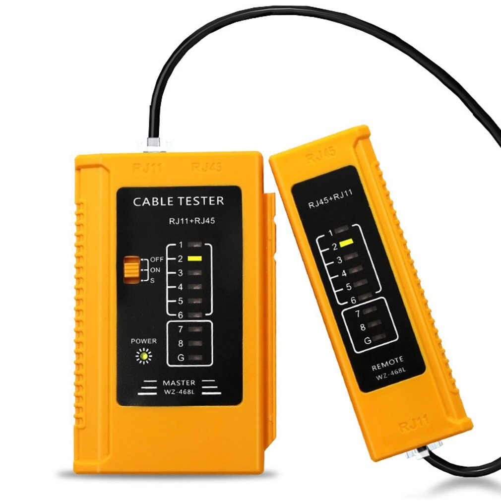 Cavo di rete tester Multi-funzione tester cavo Telefonico correttore Professionale RJ45 Cavo lan tester del Cavo di rete tester: Giallo