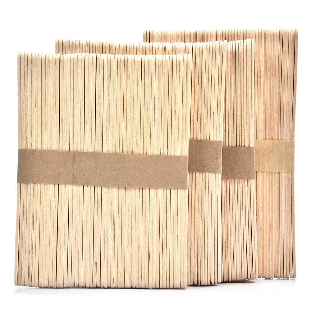 Palo de paleta de madera DIY para hacer palito de helado para niños, 50 Uds., paleta de helado