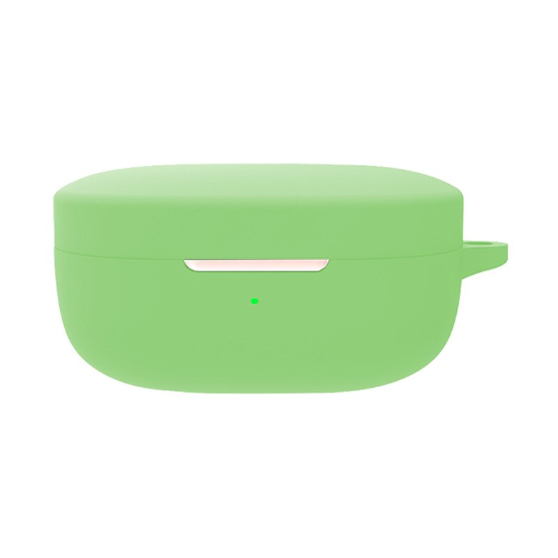 Para redmi airdots 3 caso do fone de ouvido capa protetora silicone bolsa escudo para xiaomi redmi airdots 3 tws bluetooth fone de ouvido caso: Green