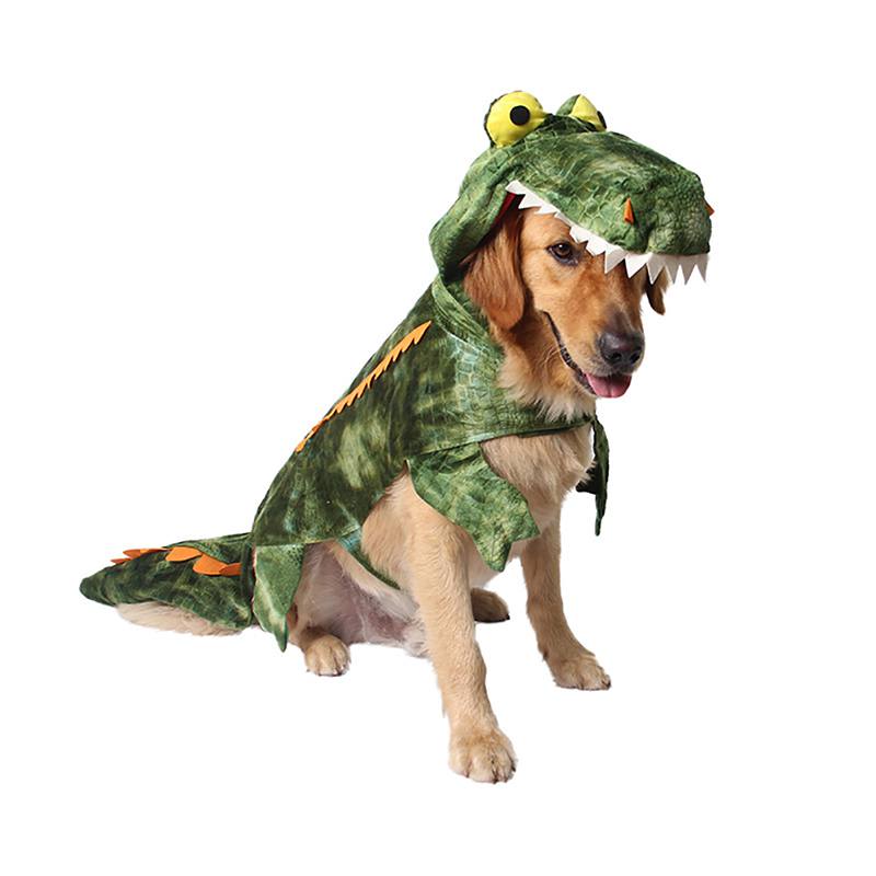 Nette Haustier Winter Hund Kleidung Ebene Krokodil Haustier Hund Unten Mantel Jacke Für Chihuahua Weiche Kapuze Cothing Für Hunde Cosplay Overall