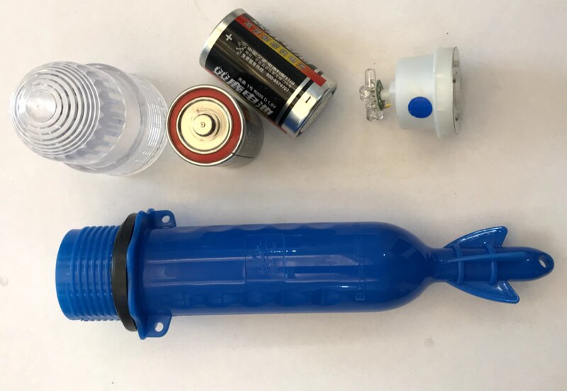 Posidon 25cm 3.0V Verschillende Kleuren Vissen Netto Signaal Licht Trekken Visnet Lamp Camping Outdoor Licht Vissen Float licht