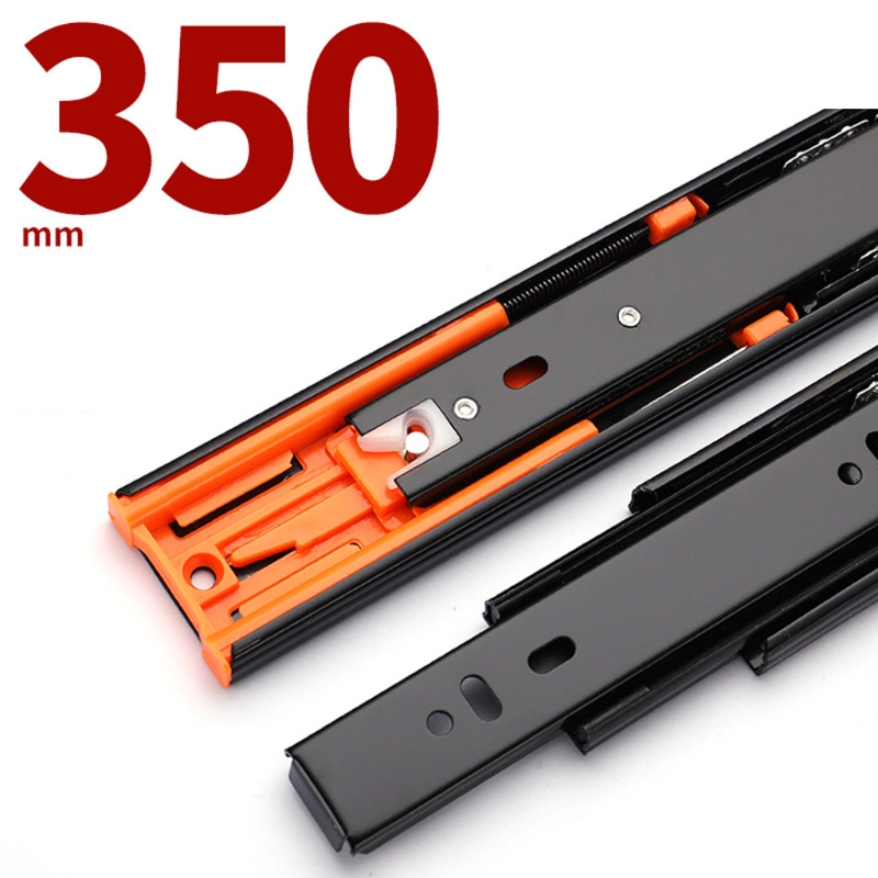 2022 Drawer Rails Full Extension Heavy Duty Runners 55.12 lbs Load Capacity Rails: Buffer 14inch 35cm