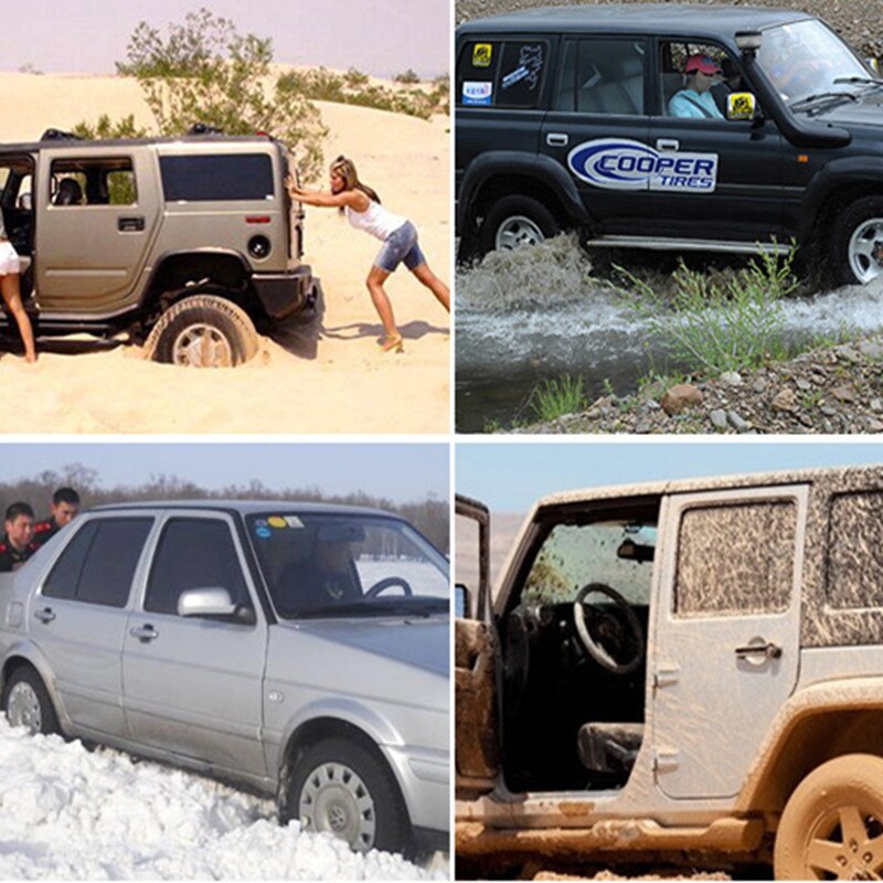 Stalwart Deep Groove Traction Mat, Emergency Light weight Portable Vehicle Recovery Treads For Car, Truck, RV, Off-Road