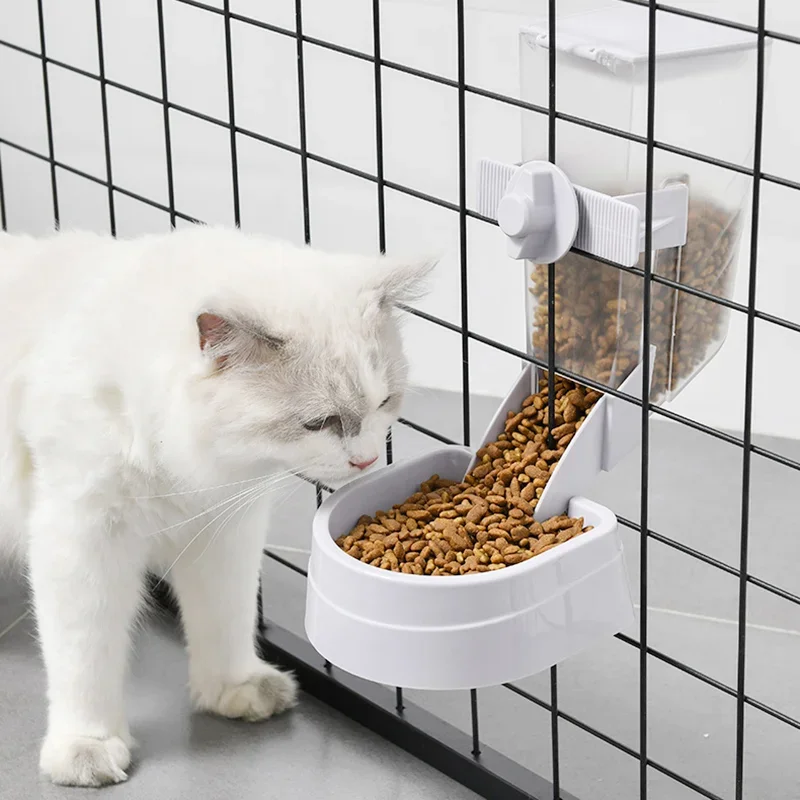 Automatische Tier fütterung Käfig hängen Schüssel Wasser flasche Lebensmittel behälter Spender für Welpen Katzen Kaninchen Vögel Haustier Fütterung produkt