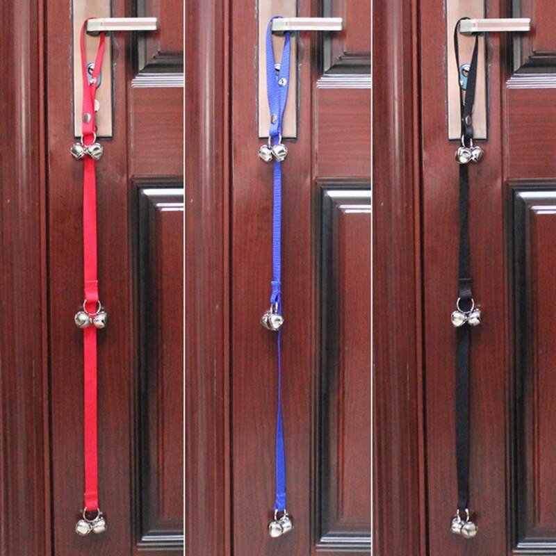 nylon zwierzęta dzwonek robić drzwi liny zwierzę domowe pies szczeniak regulowana długość alarm lina treningowa dzwonek robić drzwi akcesoria dla psów