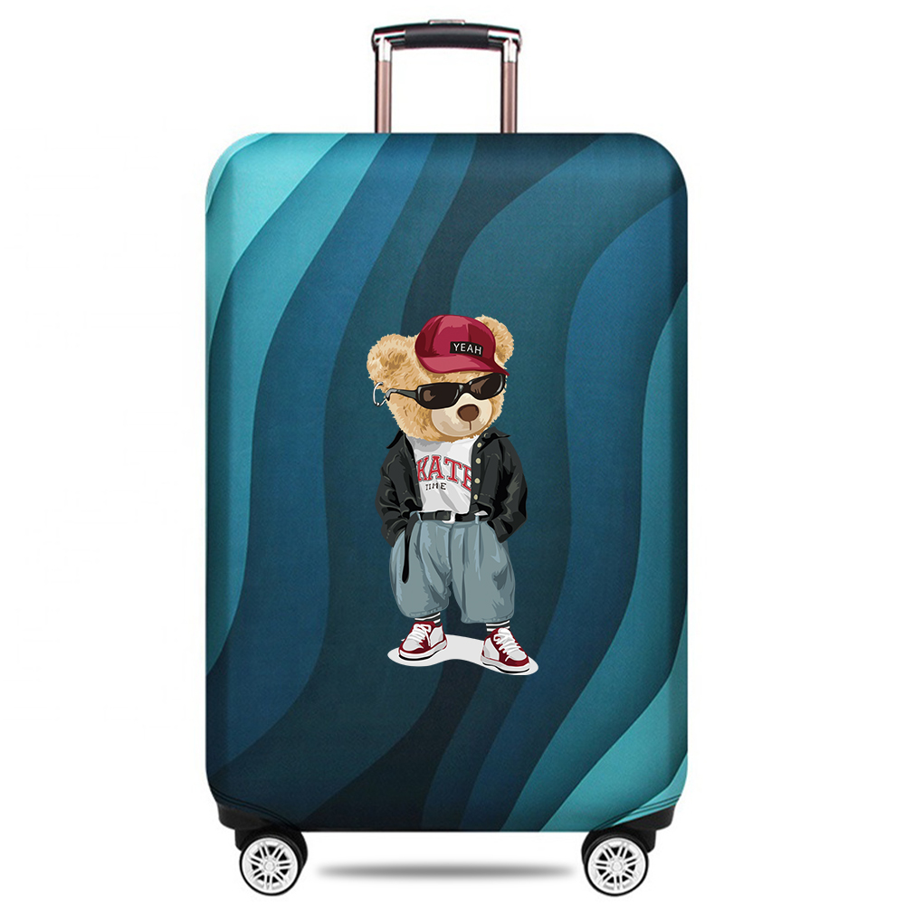 Luggage Cover Stretch Fabric Suitcase Protector Baggage Dust Case Cover Suitable for18-32 Inch Suitcase Case Travel Organizer