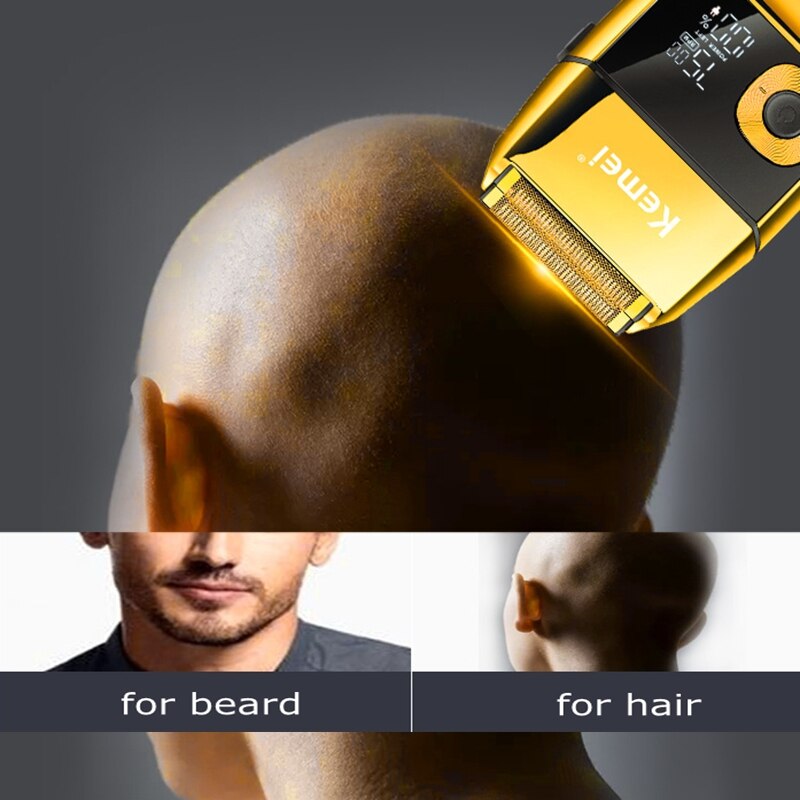 Kemei 2028 Kapper Professionele Baard Haar Scheerapparaat Voor Mannen Elektrisch Scheerapparaat Oplaadbare Elektrische Scheerapparaat Kaal Hoofd Scheren Machine
