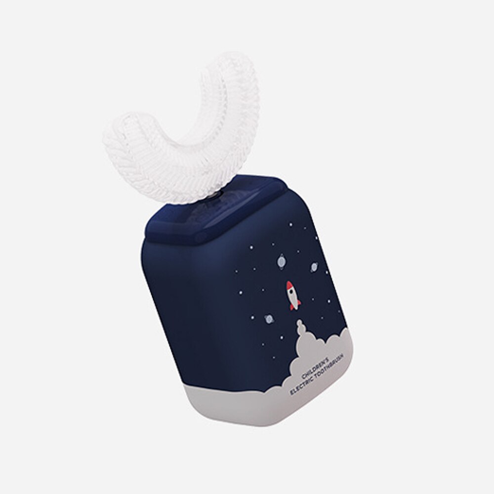 Neue Heiße freundlicher Elektrische Zahnbürste Karikatur aufbringen Silikon Zähne Pinsel für freundlicher mit Weichen Ersatz Kopf Baby Zahnpflege: Rakete
