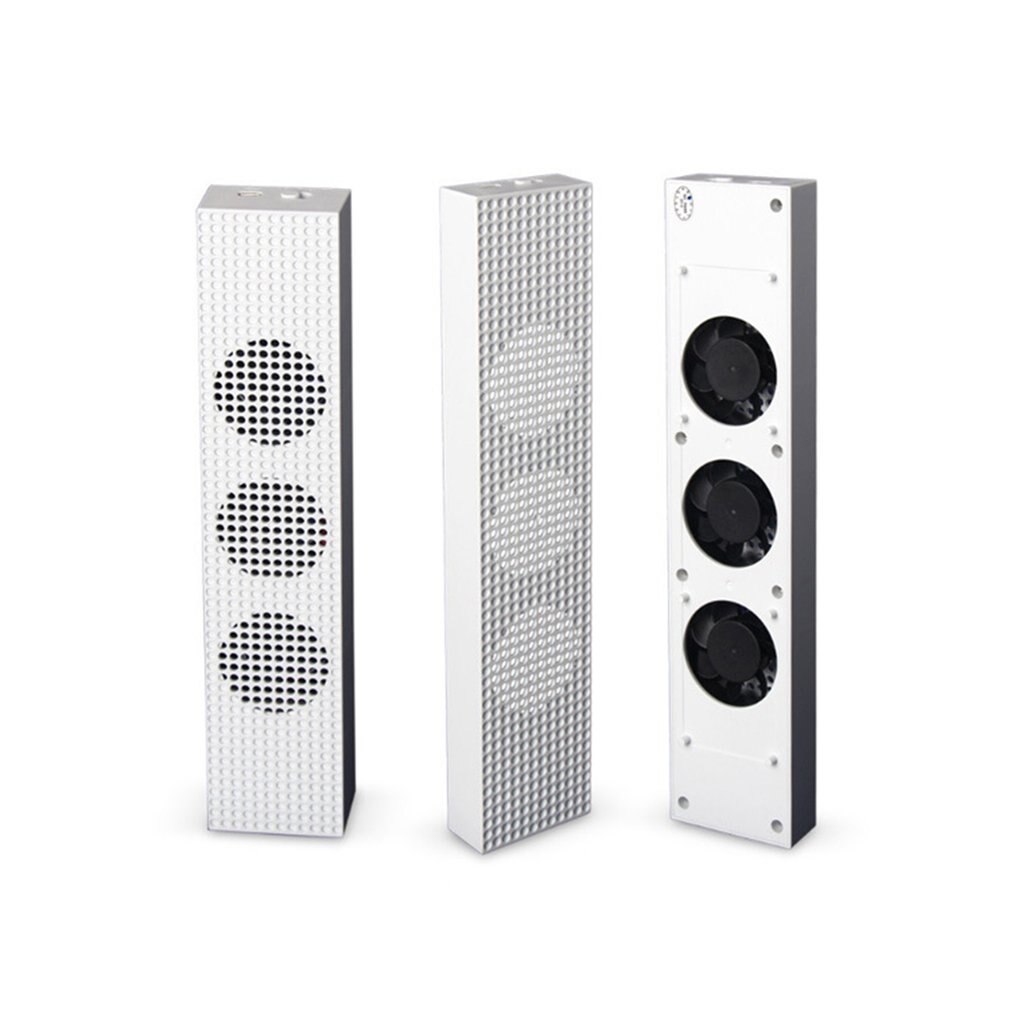Para Xbox One S ventilador de refrigeración con 2 puertos USB Hub y 3 H/L ajuste de velocidad enfriamiento ventiladores de enfriado para Xbox One consola de juegos delgada