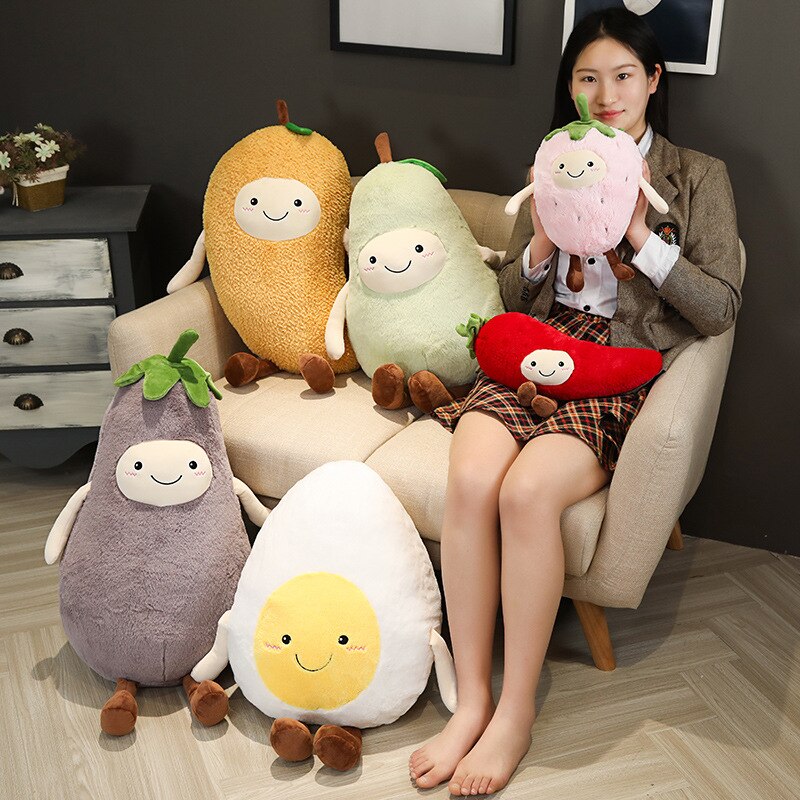 Coussin en peluche pour enfants, simulation de fruits, oreiller doux, jouets en peluche pour enfants, filles, bébé, canapé-lit, coussin de siège, décoration amusante