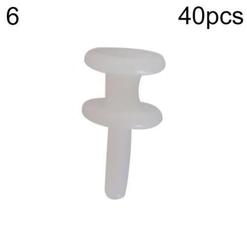 40Pcs Window Curtain Rod Slide Rail Track Glider Drape Pole Runner Loop Hook: 6