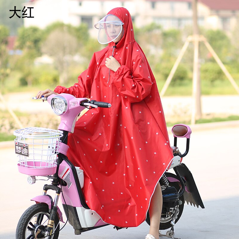 Waterproof Nylon Raincoat Women Plastic Hiking Outdoor Overall Ladies Hooded Raincoat Long Impermeable Ladies Rain Coat JJ60YY: B