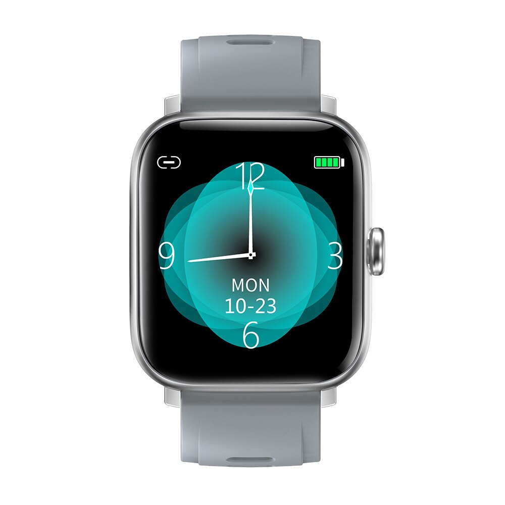 Rundoing NY16 Smartwatch - Full Touchscreen, IP68 Waterproof Aluminum Alloy Case for Android & iOS: Silver