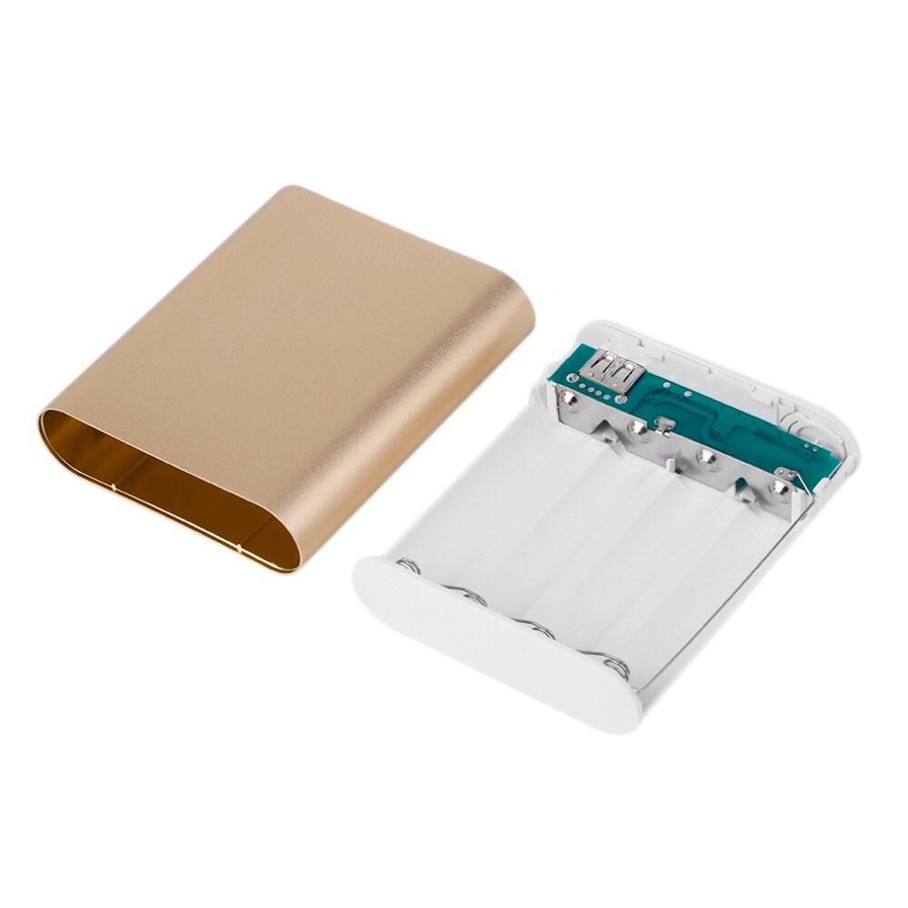 Powerbank 4*18650 batteriboks etui gjør-det-selv 10400 mah-sett universell usb eksternt backup-batteri medfølger ikke til xiaomi-telefoner