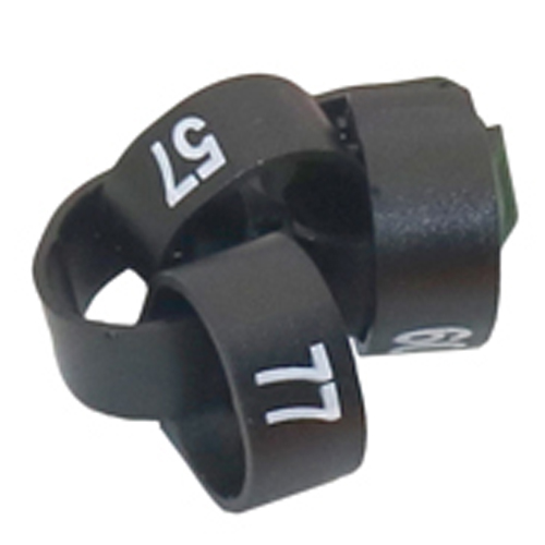 12Mm/14Mm Papegaai Voetring Papegaai Harnas Vogel Voeden Levert NO.1-100 Digitale Mark Ring 10 Kleuren Vogel harnas 100 Pcs: Black / 12mm