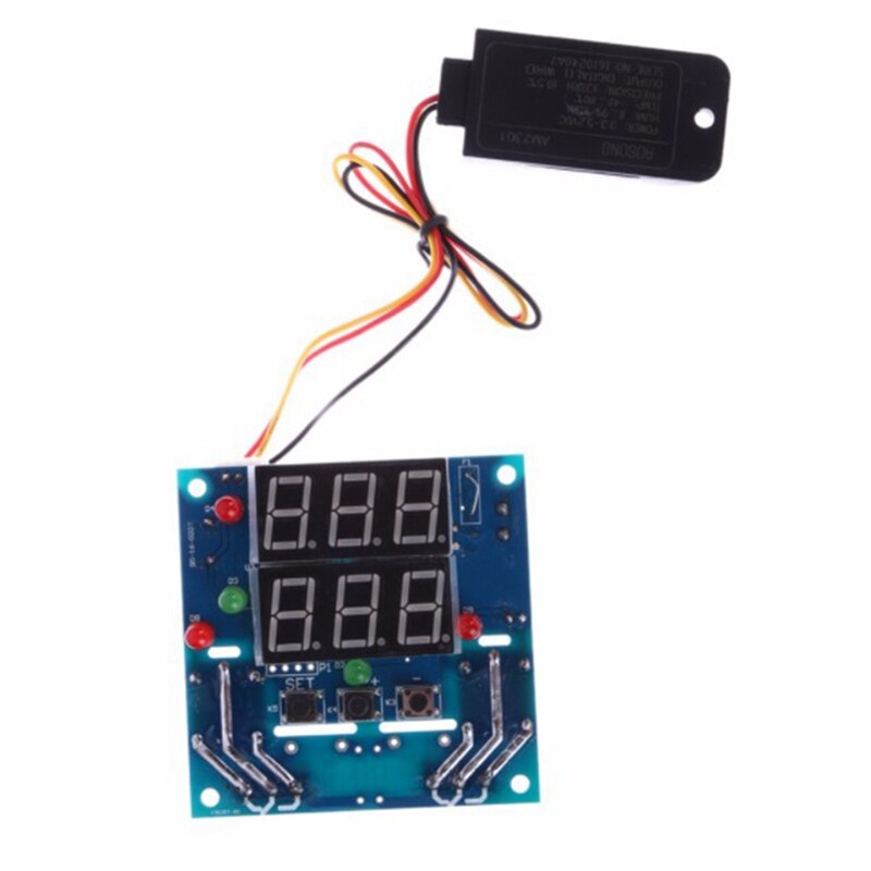 ! 12V ligent Temperature Humidity Controller Relay AC/DC Adjustable Control Thermometer Hygrometer AM2301 Sensor