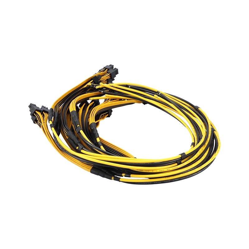 10Pcs S7/S9 Triple 3X Pci-E Pcie Pci Express 6Pin Grafische Kaart Splitter Power Cable Voor Btc mijnwerker Machine 12AWG + 18AWG