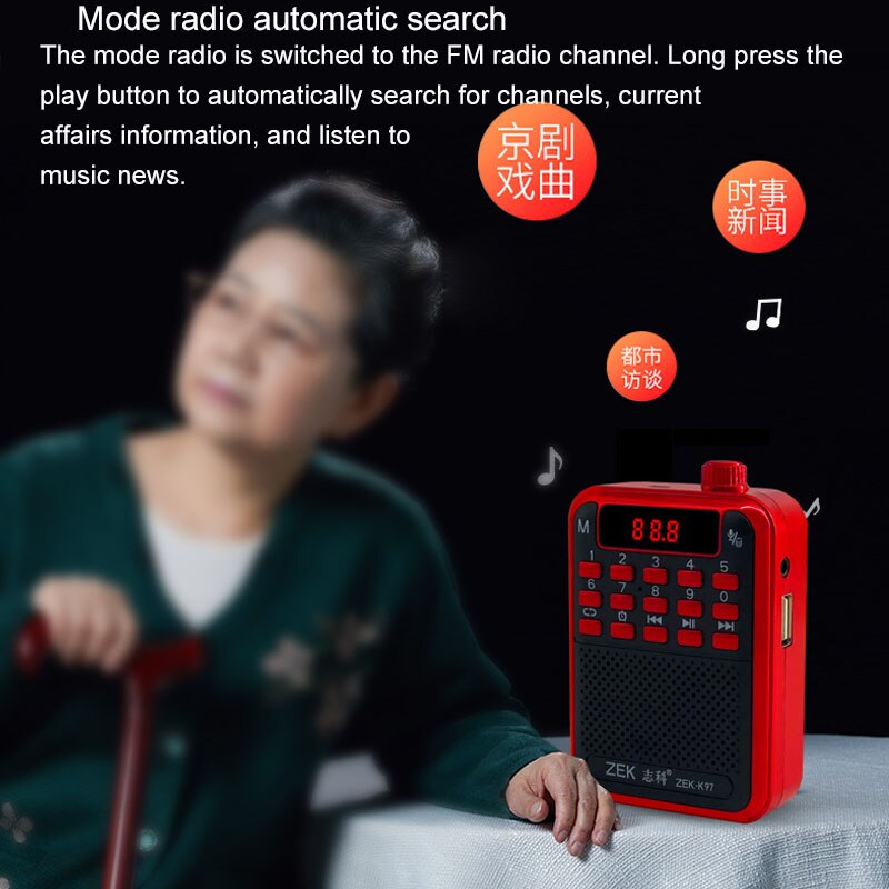 Mode Moderne AM/FM LED Klok Radio Elektronische De