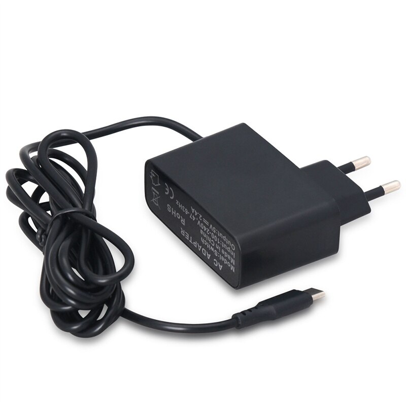 Usb type c ac-adapter voor nintendo switch, oplader, voeding voor nintendo switch-gameconsole, eu-stekker voor ns switch
